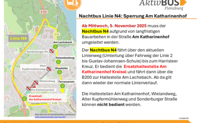 Nachtbus N4: Linienverlauf ab 14.11.2025