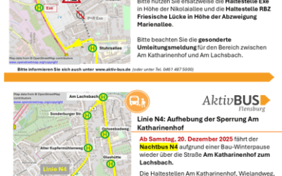 Nachtbus N4: Linienverlauf ab 20.12.2025